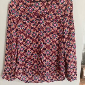 Express Portofino Patterned Dress Shirt (Size Small)